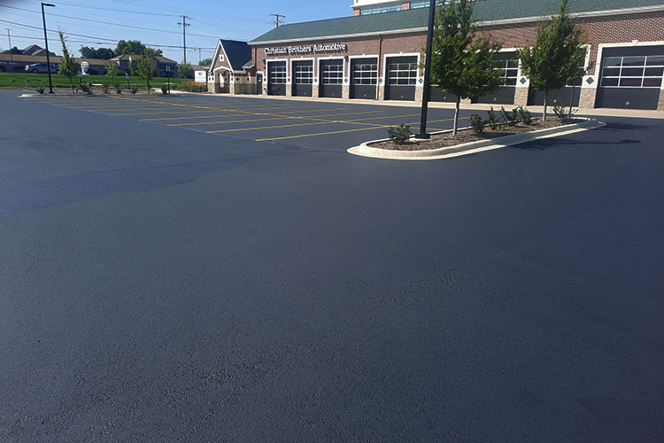 Professional Sealcoating, Line Striping, Crack Filling & Hot Patching in Montgomery Illinois