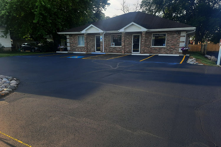 Professional Sealcoating, Line Striping, Crack Filling & Hot Patching in Montgomery Illinois