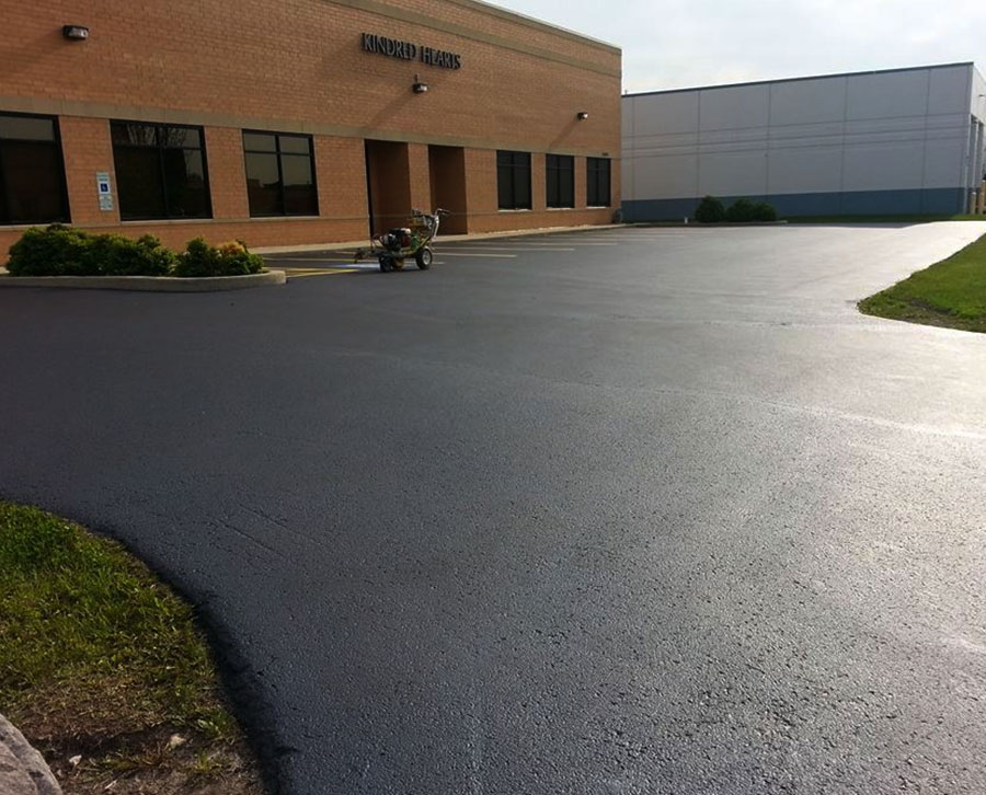 Professional Sealcoating, Line Striping, Crack Filling & Hot Patching in Montgomery Illinois